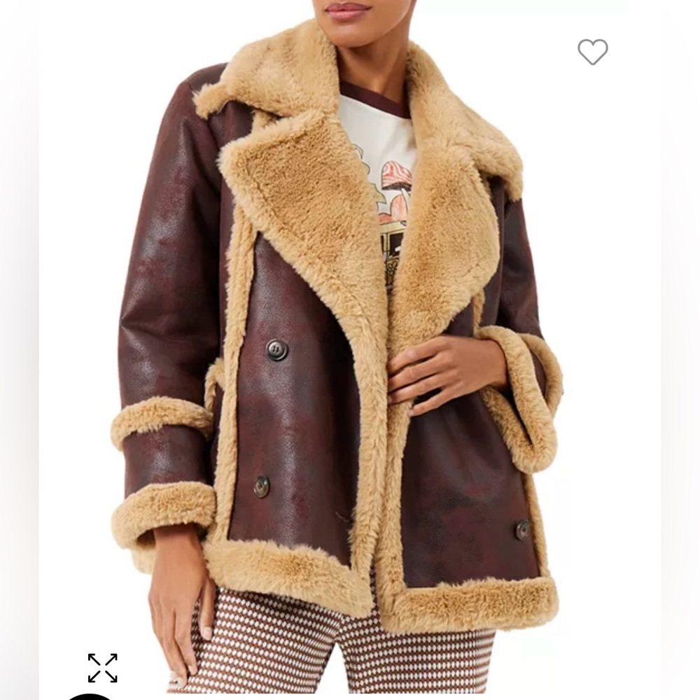 French Connection Belen Faux Shearling Jacket